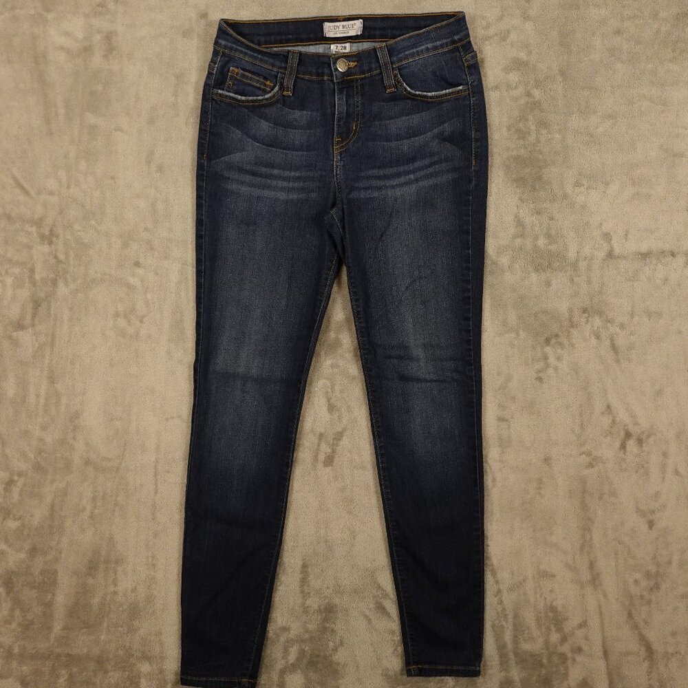 Judy Blue jeans skinny fit women's 7/28 blue USA made
